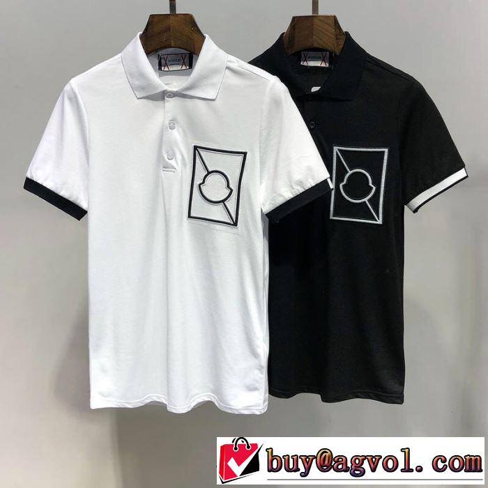 MONCLER  2019春夏は人気定番 2色可選  Tシャツ/半袖 モンクレール 都市独特のトレンドアイテム
