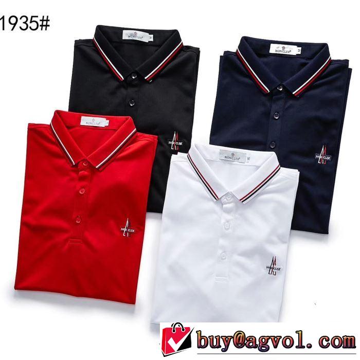 夏おすすめ人気ブランドアイテム 4色可選 Tシャツ/半袖  2019SS モンクレール MONCLER 知的な夏のスタイル