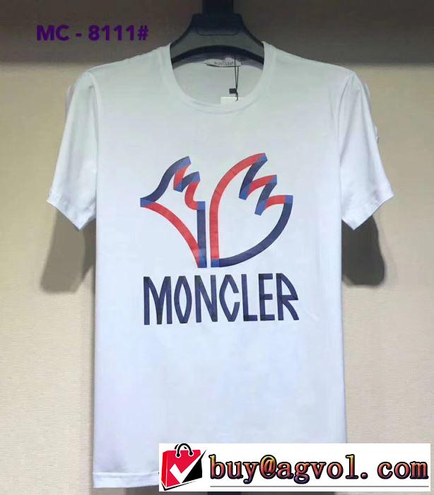 Tシャツ/半袖 2019春夏人気トレンドアイテム モンクレール MONCLER 今季は特に注目ファション 4色可選