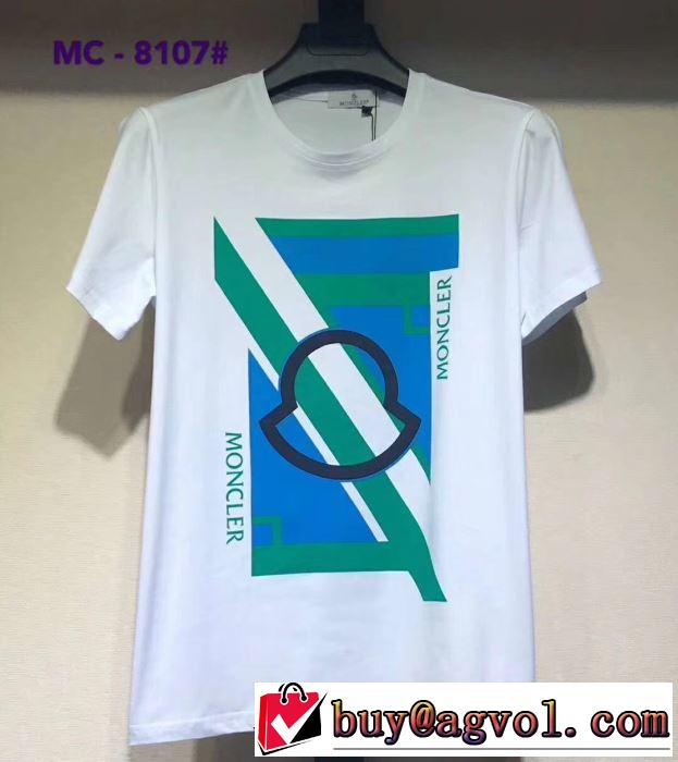 夏らしい季節感 Tシャツ/半袖  モンクレール2019年夏の一押しファッションアイテム MONCLER 4色可選