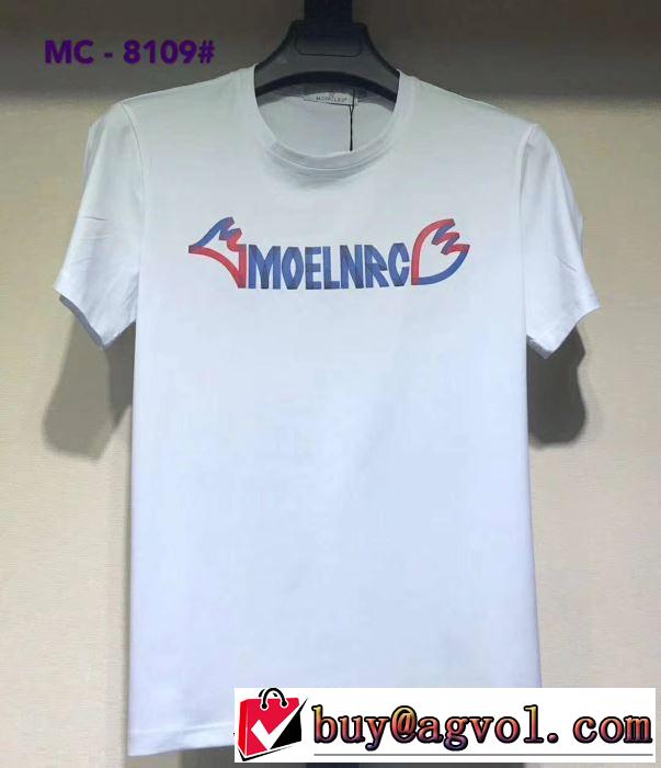 都市独特のトレンドアイテム Tシャツ/半袖 2019年春夏シーズンの人気 モンクレール MONCLER 4色可選
