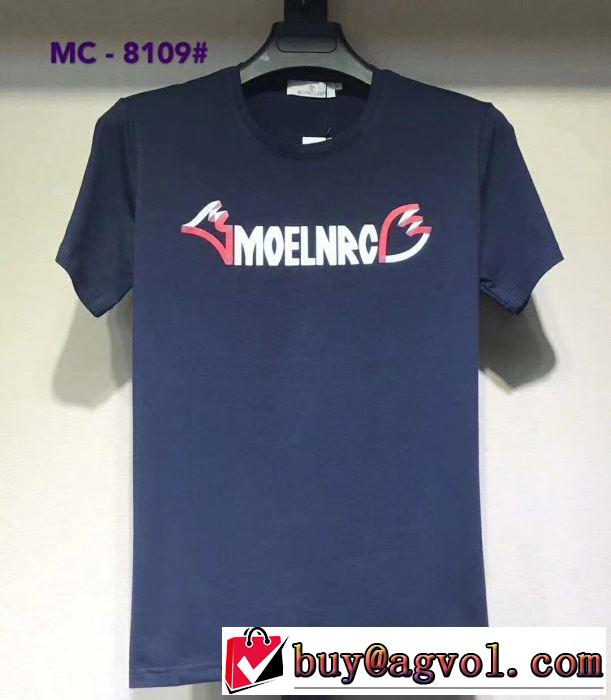 都市独特のトレンドアイテム Tシャツ/半袖 2019年春夏シーズンの人気 モンクレール MONCLER 4色可選
