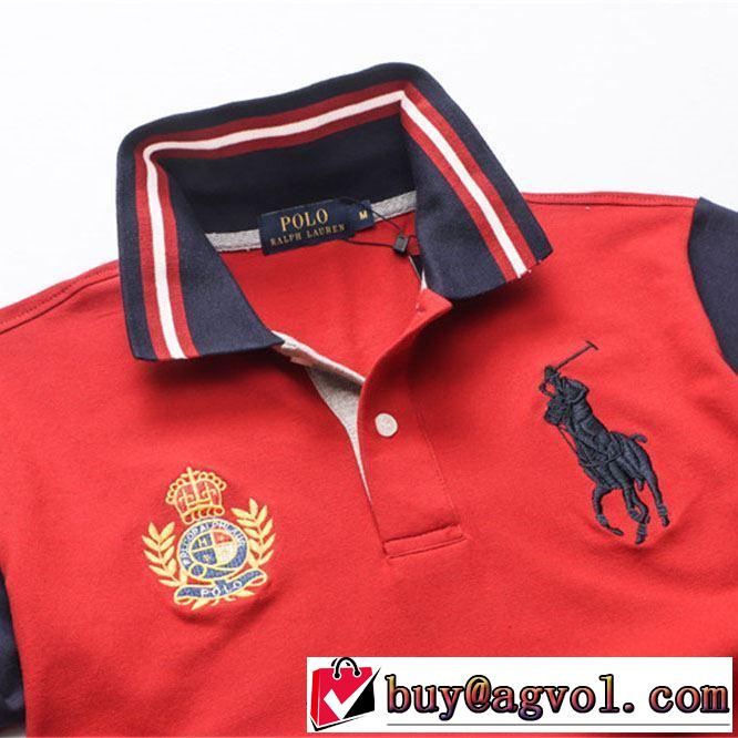 ポロ ラルフローレン海外セレブは大人気  Polo Ralph Lauren 4色可選 【2019年】夏のファッション  Tシャツ/半袖