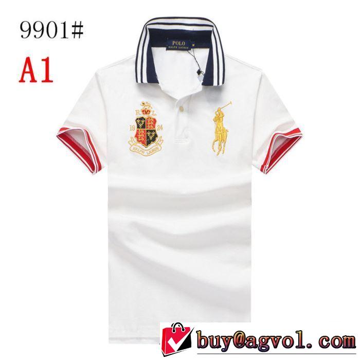 ポロ ラルフローレン2019SSのトレンド商品 Polo Ralph Lauren 3色可選  夏ファッションをおしゃれに楽しもう Tシャツ/半袖