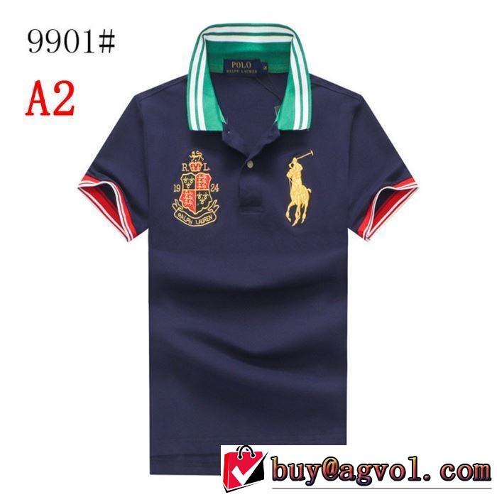 ポロ ラルフローレン2019SSのトレンド商品 Polo Ralph Lauren 3色可選  夏ファッションをおしゃれに楽しもう Tシャツ/半袖