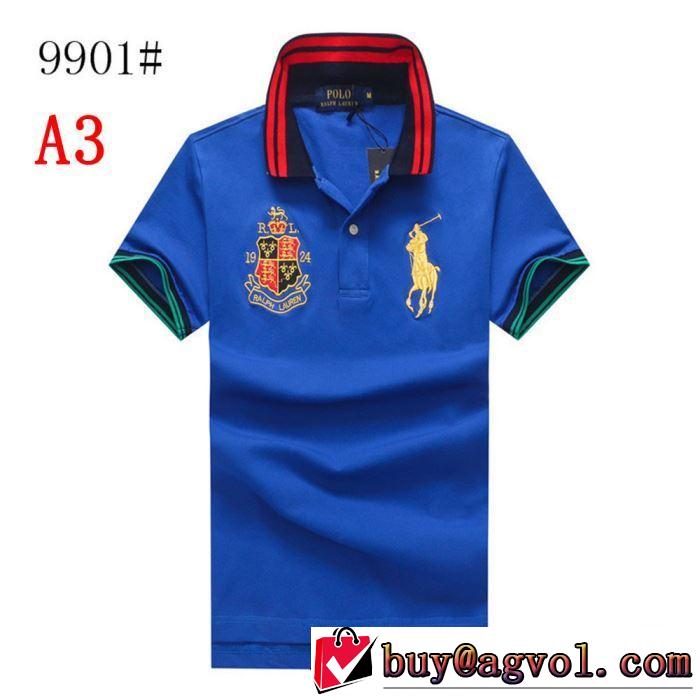 ポロ ラルフローレン2019SSのトレンド商品 Polo Ralph Lauren 3色可選  夏ファッションをおしゃれに楽しもう Tシャツ/半袖