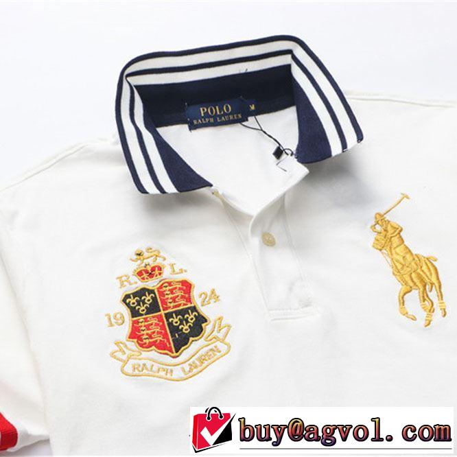 ポロ ラルフローレン2019SSのトレンド商品 Polo Ralph Lauren 3色可選  夏ファッションをおしゃれに楽しもう Tシャツ/半袖