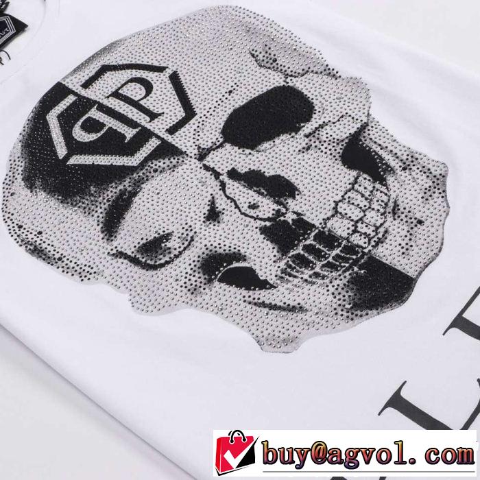 PHILIPP PLEIN フィリッププレイン 半袖Tシャツ 2色可選 クラシカルな雰囲気 2019即旬な装いに