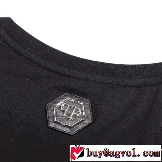 大人可愛いスタイル PHILIPP PLEIN フィリッププレイン 半袖Tシャツ 2色可選 知的な雰囲気夏着物