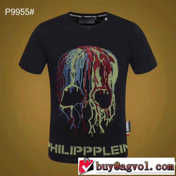 夏の最新ファッションリラックススタイルが実現 PHILIPP PLEIN フィリッププレイン 半袖Tシャツ