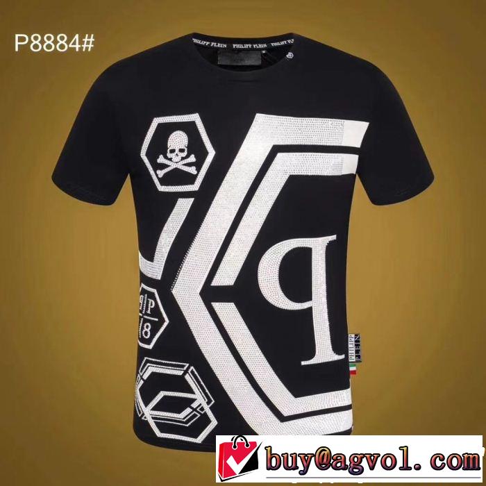 PHILIPP PLEIN フィリッププレイン 半袖Tシャツ 2色可選 ぐっと鮮度がアップ 大人っぽく見せ新作