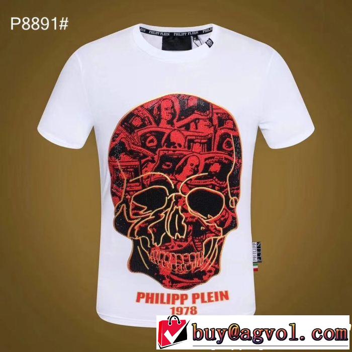 夏らしい爽やかさ PHILIPP PLEIN フィリッププレイン 半袖Tシャツ 2色可選 定番のスタイル春夏限定