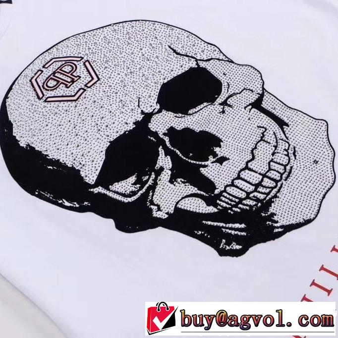 半袖Tシャツ 2色可選 スタイルを綺麗に 大人のこなれた着こなし PHILIPP PLEIN フィリッププレイン