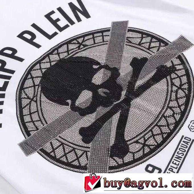2019年春夏流行ファッション高級感が好評です PHILIPP PLEIN フィリッププレイン 半袖Tシャツ 2色可選