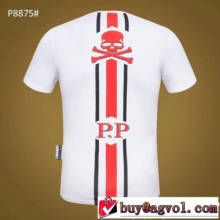 2019年の春夏に着たい Tシャツ/ティーシャツ フィリッププレイン透け感優しい  PHILIPP PLEIN 2色可選