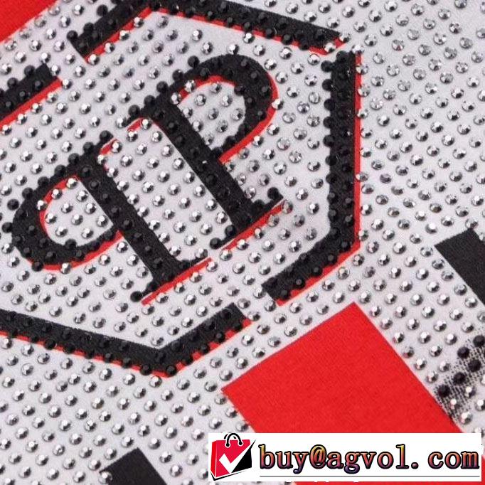 2019年の春夏に着たい Tシャツ/ティーシャツ フィリッププレイン透け感優しい  PHILIPP PLEIN 2色可選