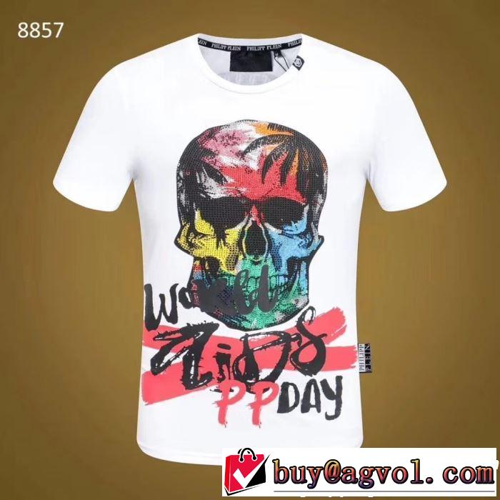  2色可選 リッチな印象に Tシャツ/ティーシャツ フィリッププレイン PHILIPP PLEIN 2019春夏も引き続き人気セール 