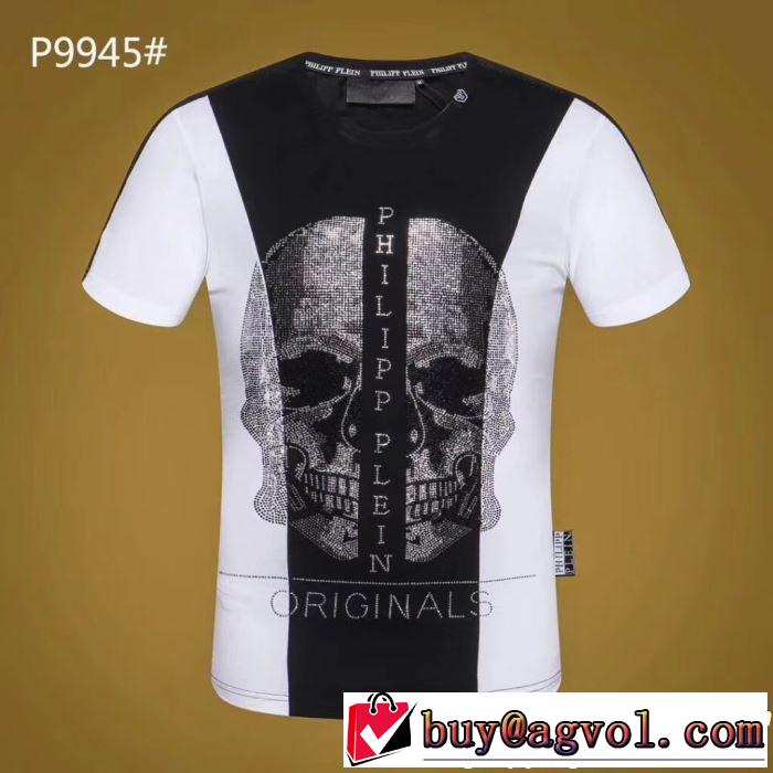  フィリッププレイン 2019年の夏のマスト PHILIPP PLEIN きれいめ派に上質 Tシャツ/ティーシャツ 