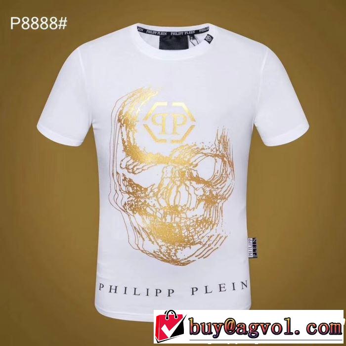  【2019春夏】最新コレクション PHILIPP PLEIN 今シーズン人気のアイテム 2色可選 Tシャツ/ティーシャツ フィリッププレイン 