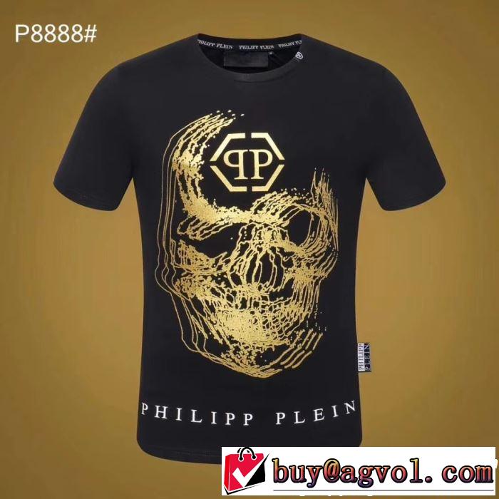【2019春夏】最新コレクション PHILIPP PLEIN 今シーズン人気のアイテム 2色可選 Tシャツ/ティーシャツ フィリッププレイン