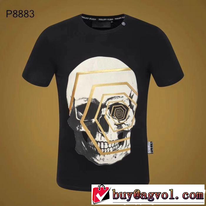  リラックススタイルが実現 Tシャツ/ティーシャツ 《2019年》今、注目のストリート フィリッププレイン PHILIPP PLEIN 2色可選 