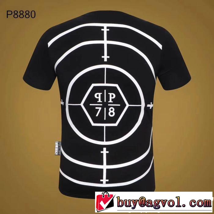 きちんと感が抜群 Tシャツ/ティーシャツ フィリッププレイン  2019春夏のトレンド新商品 2色可選PHILIPP PLEIN