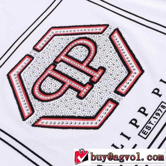 知的優秀アイテム Tシャツ/ティーシャツ 2019年春夏流行ファッション フィリッププレイン PHILIPP PLEIN 2色可選