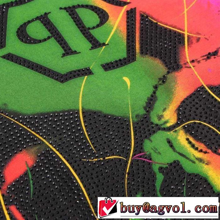 春夏の流行りトップス Tシャツ/ティーシャツ フィリッププレイン2019春夏も引き続きトレンド  PHILIPP PLEIN 2色可選
