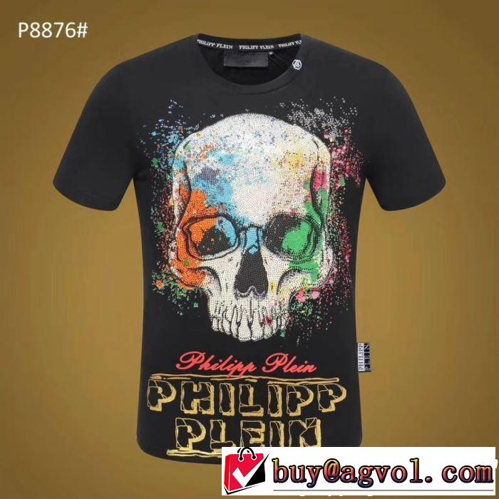  大人の華やかさを演出 Tシャツ/ティーシャツ フィリッププレイン PHILIPP PLEIN 2色可選 2019SSのトレンド商品
