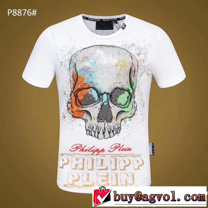 大人の華やかさを演出 Tシャツ/ティーシャツ フィリッププレイン PHILIPP PLEIN 2色可選 2019SSのトレンド商品