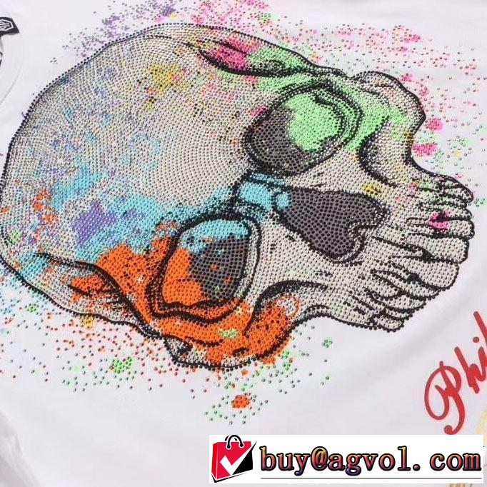 大人の華やかさを演出 Tシャツ/ティーシャツ フィリッププレイン PHILIPP PLEIN 2色可選 2019SSのトレンド商品