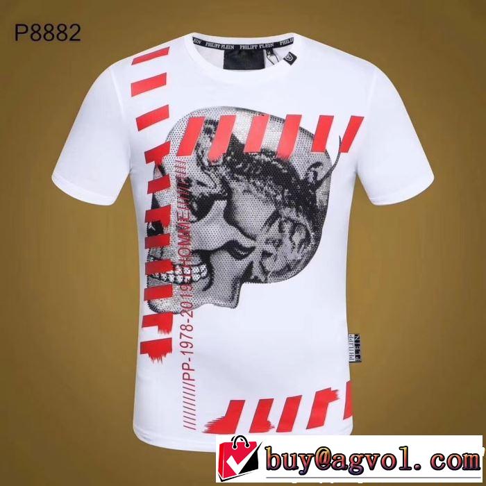  2019春夏トレンドアイテム Tシャツ/ティーシャツ フィリッププレイン PHILIPP PLEIN 2色可選 大人の可愛さを引き立て 