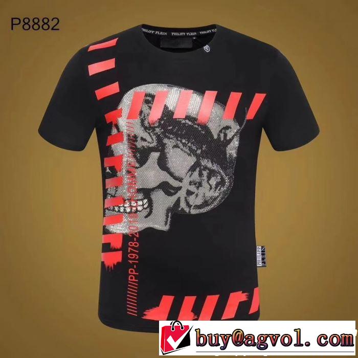 2019春夏トレンドアイテム Tシャツ/ティーシャツ フィリッププレイン PHILIPP PLEIN 2色可選 大人の可愛さを引き立て