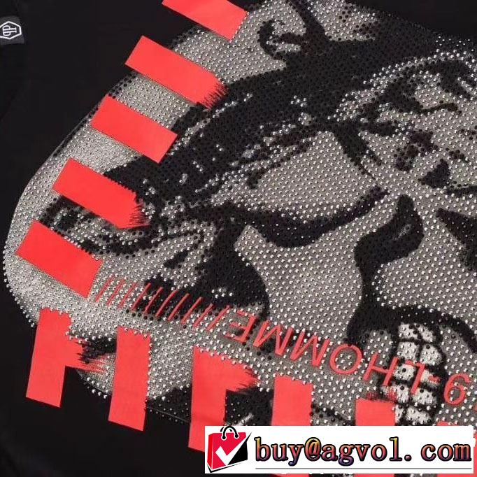2019春夏トレンドアイテム Tシャツ/ティーシャツ フィリッププレイン PHILIPP PLEIN 2色可選 大人の可愛さを引き立て