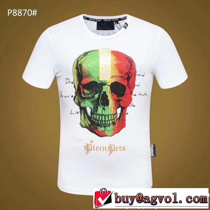  今年の夏は着こなし Tシャツ/ティーシャツ フィリッププレイン 特に注目したい PHILIPP PLEIN 2色可選 