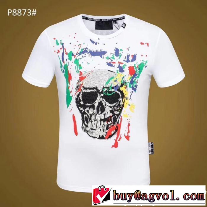 Tシャツ/ティーシャツ 2019年の春夏に着たい フィリッププレイン PHILIPP PLEIN 2色可選 透け感優しい