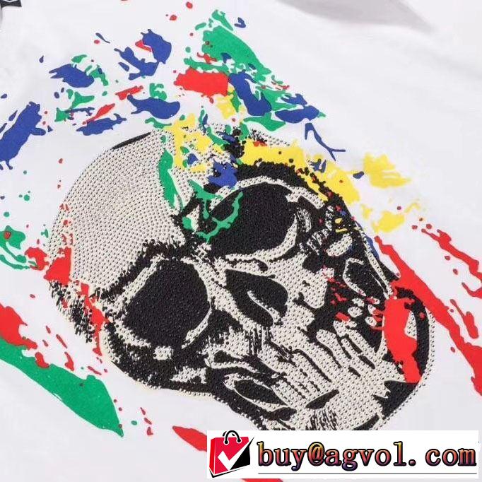Tシャツ/ティーシャツ 2019年の春夏に着たい フィリッププレイン PHILIPP PLEIN 2色可選 透け感優しい
