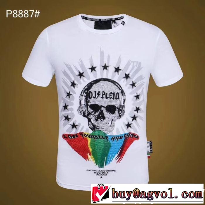 フィリッププレイン PHILIPP PLEIN  大人っぽく仕上げ Tシャツ/ティーシャツ 2色可選 春夏の流行り2019新品