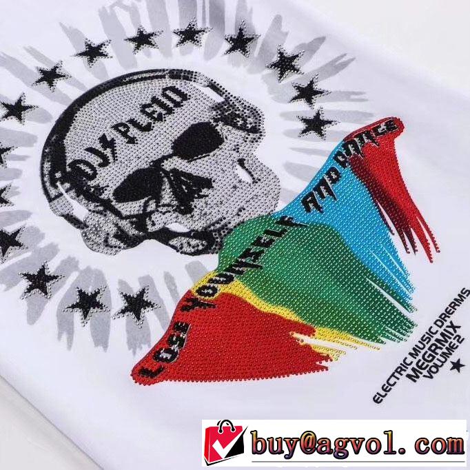 フィリッププレイン PHILIPP PLEIN  大人っぽく仕上げ Tシャツ/ティーシャツ 2色可選 春夏の流行り2019新品