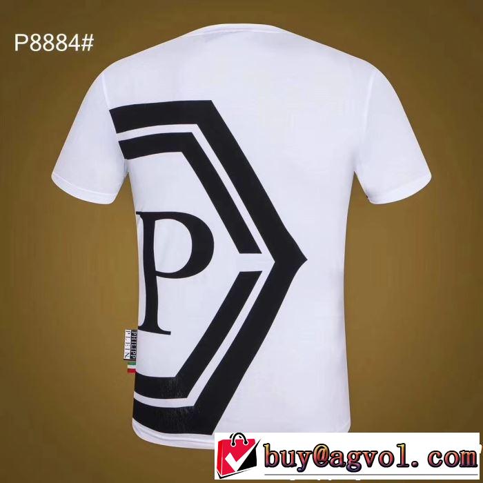 2色可選  抜け感スゴイ Tシャツ/ティーシャツ フィリッププレイン 2019春夏も引き続き人気セール PHILIPP PLEIN