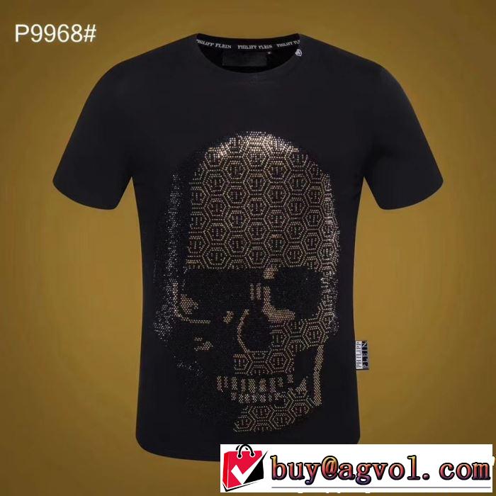  Tシャツ/ティーシャツ きれいめ派に上質 フィリッププレイン PHILIPP PLEIN 知的な雰囲気夏着物 