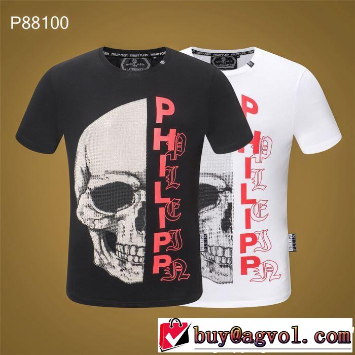  おすすめ大人かわいい着こなし Tシャツ/ティーシャツ フィリッププレイン 2019年の夏のマスト PHILIPP PLEIN 2色可選 