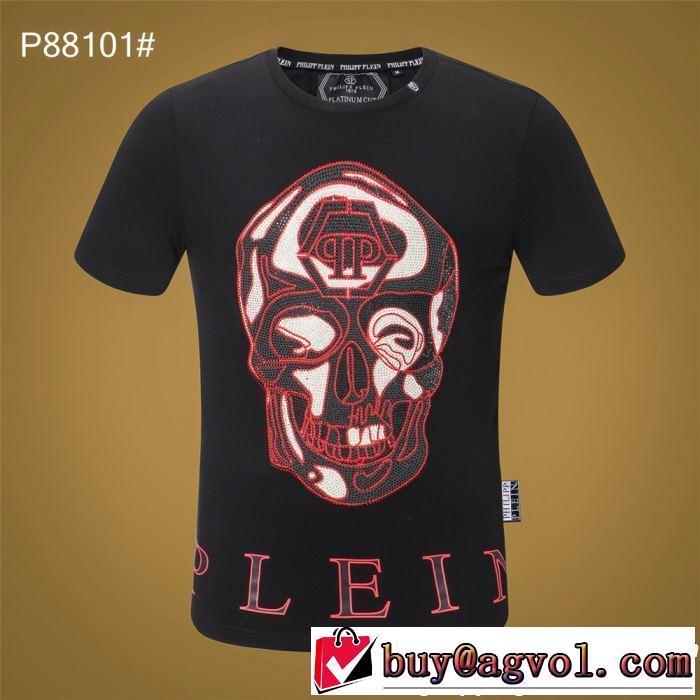 上品な印象に格上げ Tシャツ/ティーシャツ2019春夏も引き続き人気セール フィリッププレイン PHILIPP PLEIN 2色可選