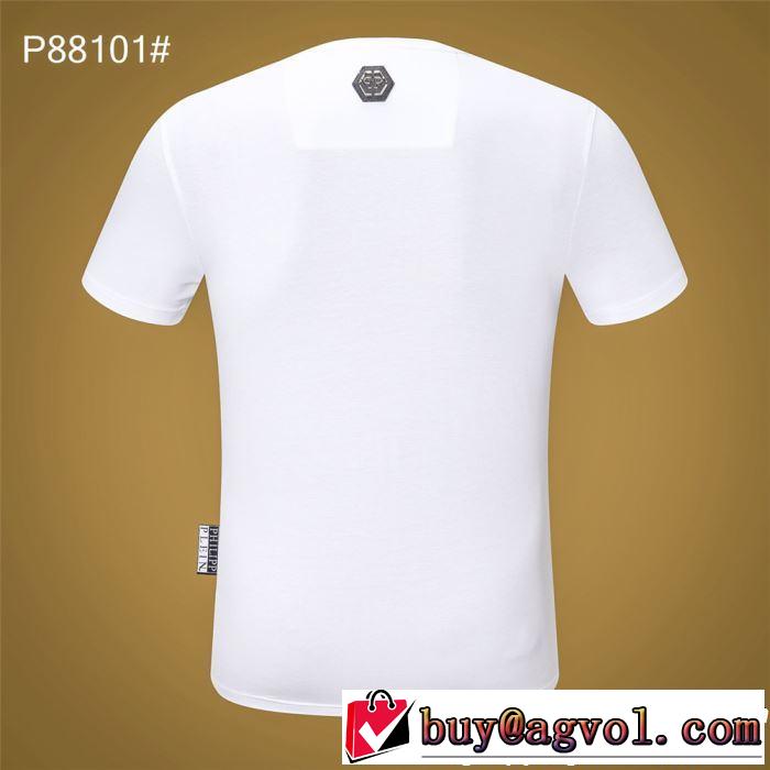 上品な印象に格上げ Tシャツ/ティーシャツ2019春夏も引き続き人気セール フィリッププレイン PHILIPP PLEIN 2色可選