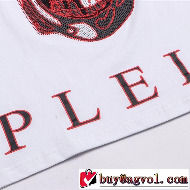 上品な印象に格上げ Tシャツ/ティーシャツ2019春夏も引き続き人気セール フィリッププレイン PHILIPP PLEIN 2色可選