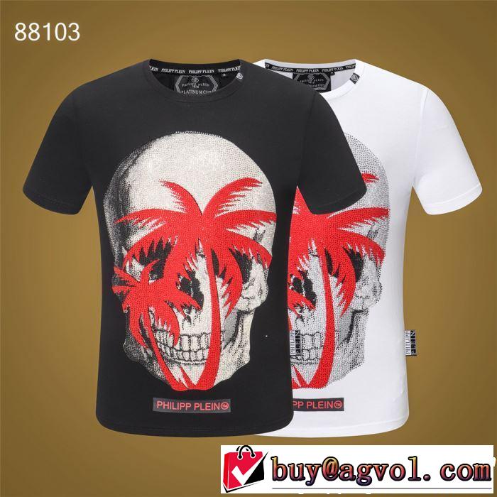  Tシャツ/ティーシャツ 2色可選 ぐっと鮮度がアップ フィリッププレイン PHILIPP PLEIN 2019年春夏のトレンドアイテム 