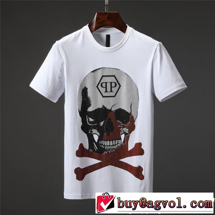 フィリッププレイン PHILIPP PLEIN  夏のフレッシュな気分に Tシャツ/ティーシャツ 2色可選 2019即旬な装いに