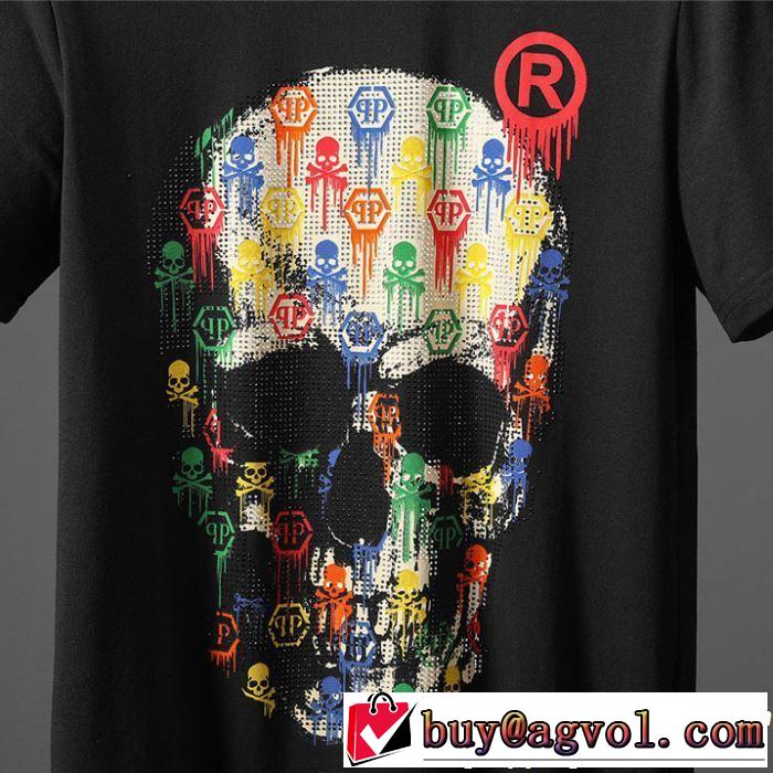 フィリッププレイン PHILIPP PLEIN 春夏らしい華やか Tシャツ/ティーシャツ 2色可選ドレスアップ効果も抜群