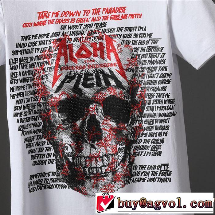 2色可選リラックススタイルが実現 Tシャツ/ティーシャツ フィリッププレイン PHILIPP PLEIN  《2019年》今、注目のストリート
