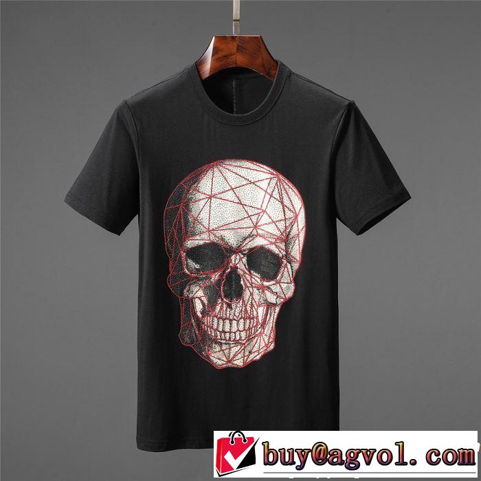  2色可選 Tシャツ/ティーシャツ フィリッププレイン夏の王道　適度な上品さ  PHILIPP PLEIN  知的優秀アイテム 
